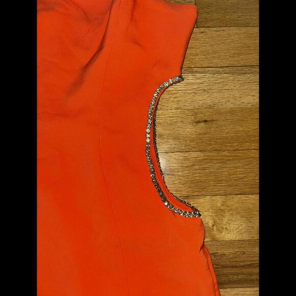 Oh Polly US 6 Cocktail Prom Homecoming Mini Cut Out Rhinestone Bodycon Dress - Picture 4 of 9